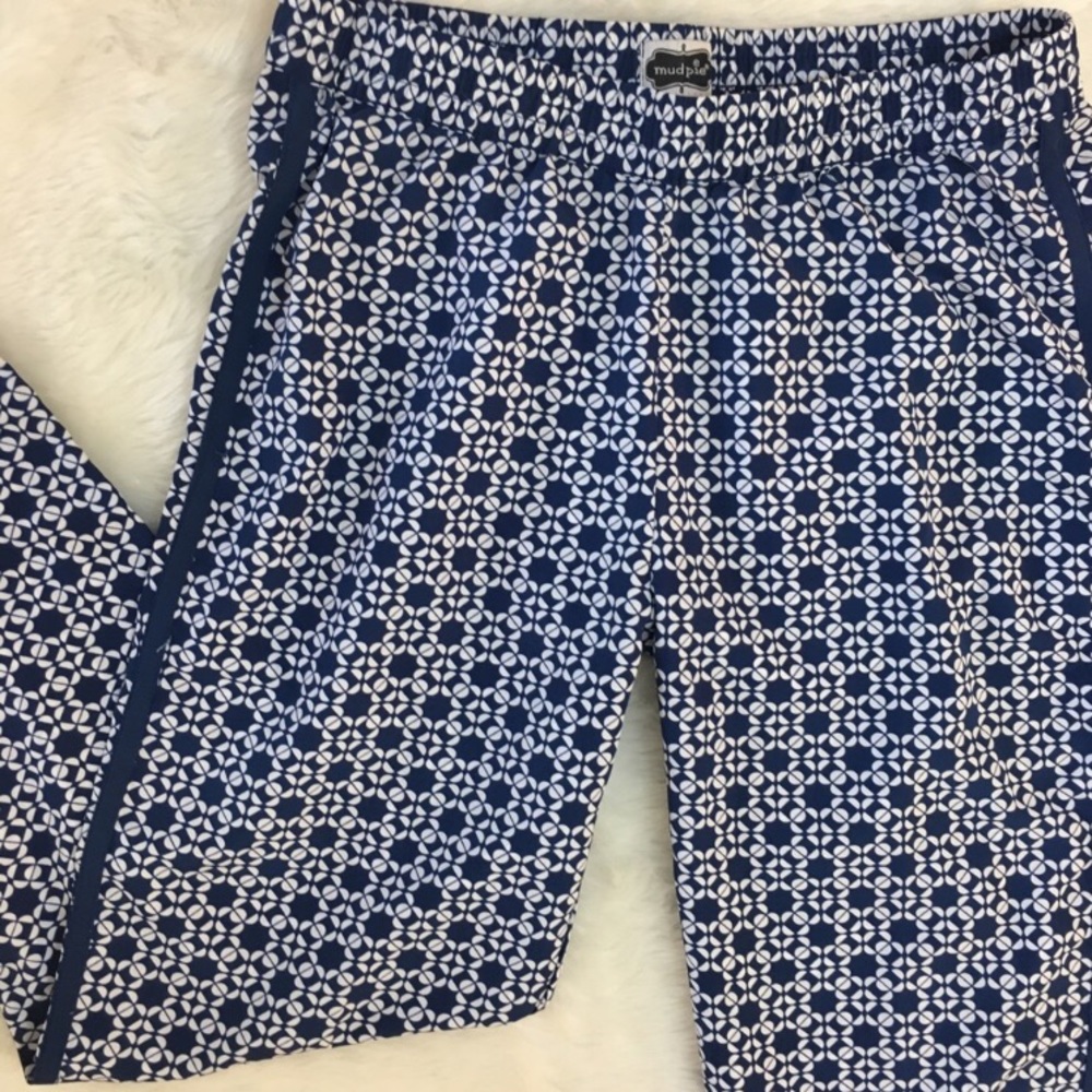 Mud pie Kenzie Straight Legged Patterned Pants